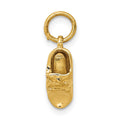 14k  3-D Single Baby Shoe Charm, 17.67 x 5.5 mm