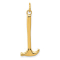 14K 3-D Hammer Charm, 30 x 15 mm