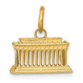 14k 3-D Lincoln Memorial Charm, 13.5 x 12 mm