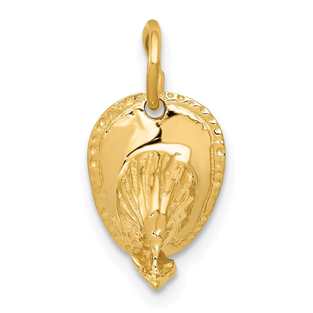 14k  3-D Firemans Helmet Charm, 7 x 14 mm