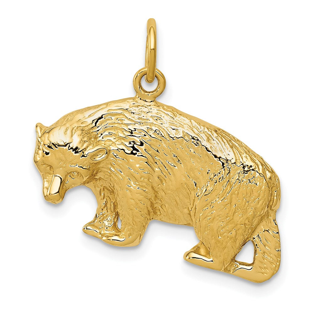14k Bear Charm, 20 x 25 mm