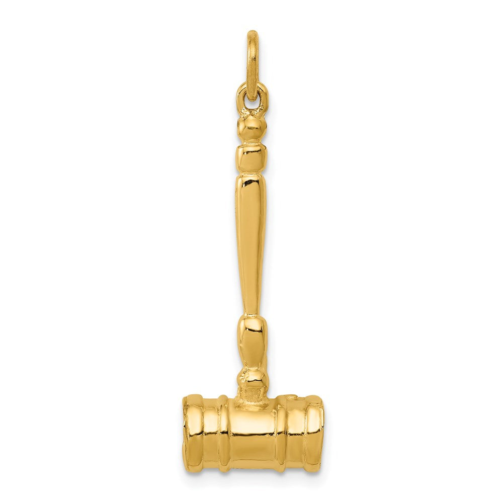 14k 3-D Gavel Charm, 28 x 10 mm, 2.34 g - ID5S9A1176/L8L7
