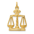 14k Scales Of Justice Charm, 25 x 17 mm