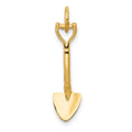 14k 3-D Spade Charm, 20 x 4 mm