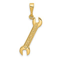 14k 3-D Wrench Charm, 30 x 4 mm