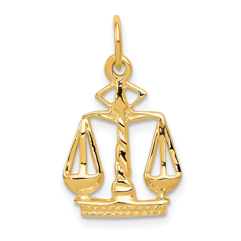 14k Scales Of Justice Charm, 21 x 13 mm