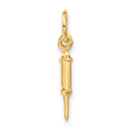 14k Doctors Syringe Charm, 20 x 5 mm