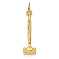 14k 3-D Gavel Charm, 29 x 7 mm
