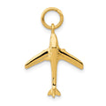 14k 3-D Jet Charm, 23 x 16 mm