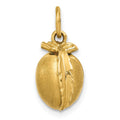 14k 3-D Peach Charm, 19 x 10 mm