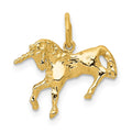 14k Unicorn Charm, 14 x 16 mm