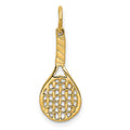 14k Racquet Charm, 24 x 9 mm
