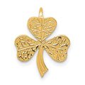 14k Shamrock Chain Slide, 18 x 12 mm
