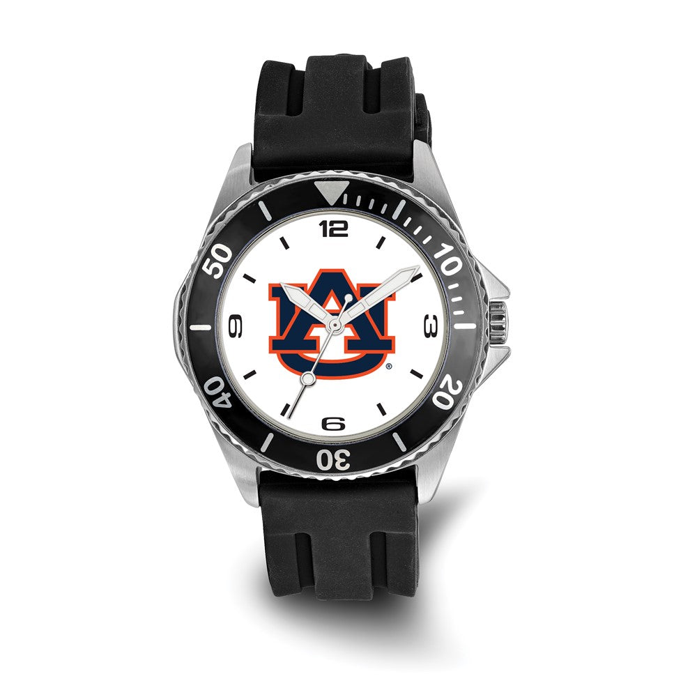 LogoArt Auburn University Collegiate Gents Silicone Strap Quartz Watch