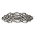 1928 Jewelry Silver-tone Textured Ornate Hair Barrette