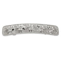 1928 Jewelry Silver-tone Ornate Floral Motif Hair Barrette