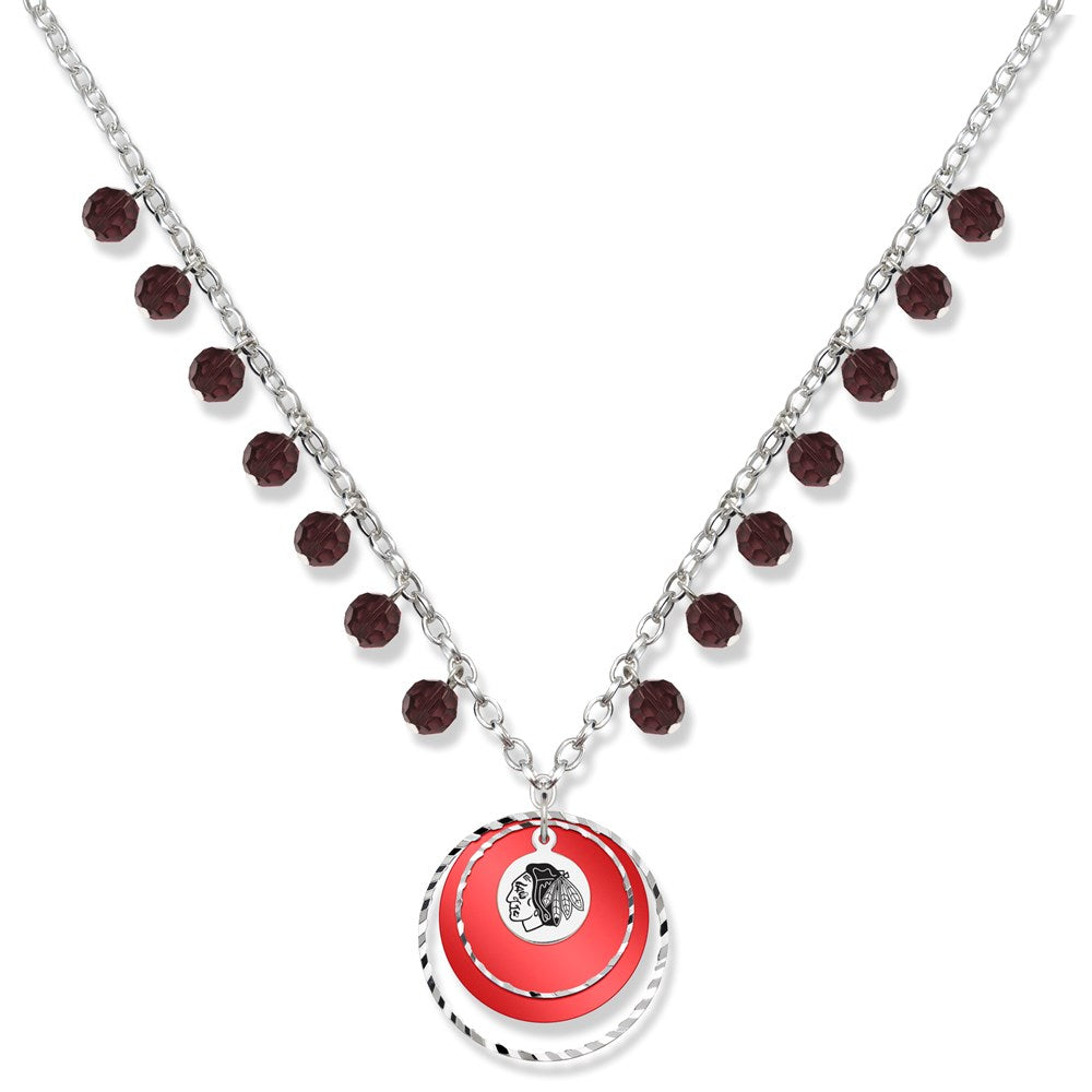 CHICAGO BLACKHAWKS GAME DAY NECKLACE, Size 21
