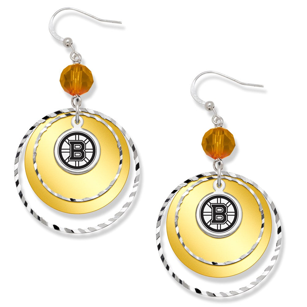 BOSTON BRUINS GAME DAY EARRINGS