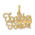 14K TOGETHER FOREVER Charm, 16 x 17 mm