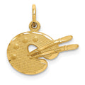 14k Artist Palette Charm, 11 x 11 mm