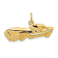 14k Sports Car Charm, 15 x 30 mm