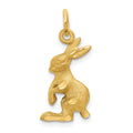14k Jack Rabbit Charm, 24 x 10 mm