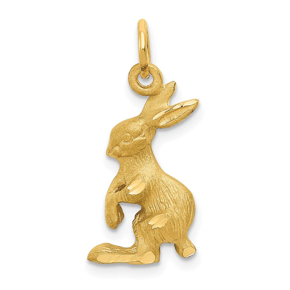 14k Jack Rabbit Charm, 24 x 10 mm