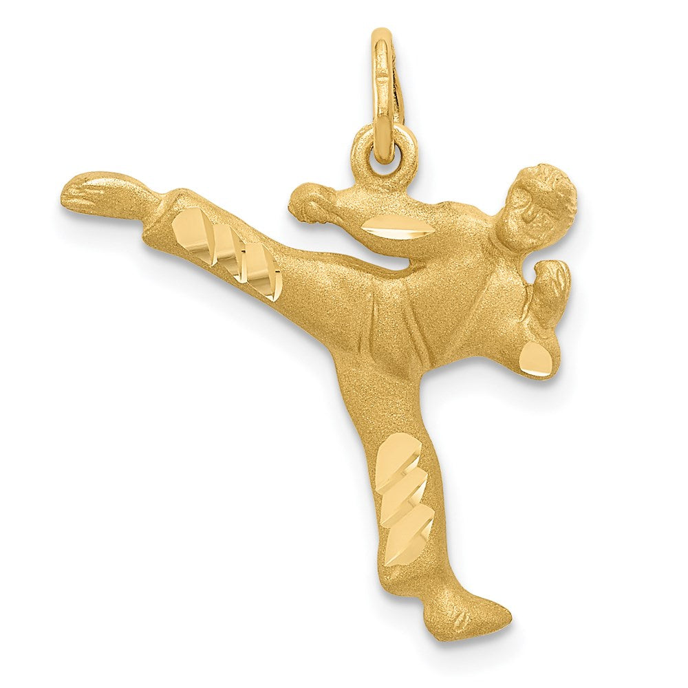 14k Male Karate Charm, 24.22 x 20 mm