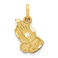 14k Praying Hands Charm, 17 x 10 mm