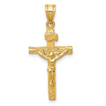 14k INRI Crucifix Charm, 28 x 9 mm