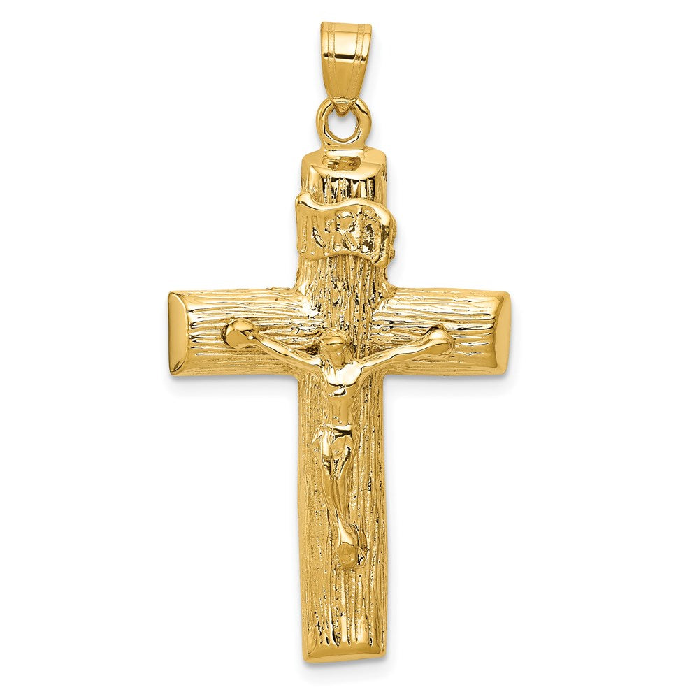 14k Crucifix Tree Charm, 39 x 24 mm