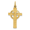 14k Celtic Cross Pendant, 29 x 16 mm, 1.42 g