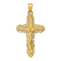 14k Crucifix Charm, 42 x 23 mm