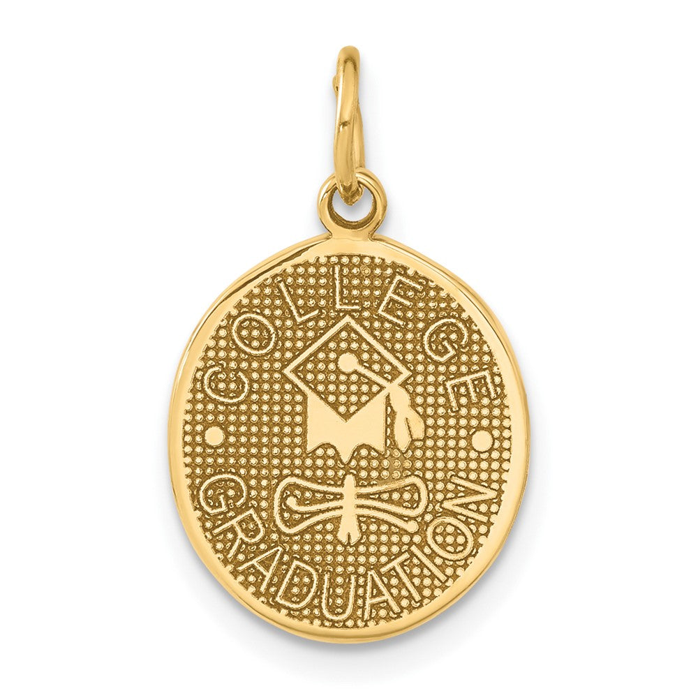 14k COLLEGE GRADUATION Charm, 23 x 13 mm