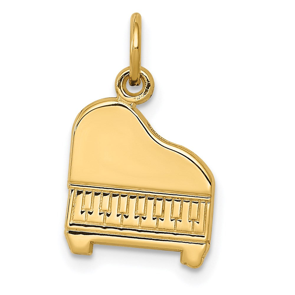 14k Baby Grand Piano Charm, 17 x 11 mm