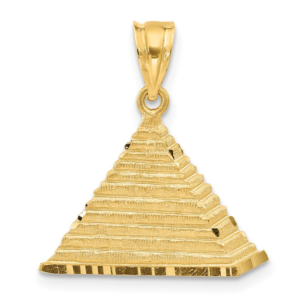 14k Pyramid Charm, 22.5 x 20 mm