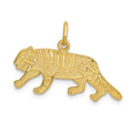 14k Tiger Charm, 19 x 25 mm