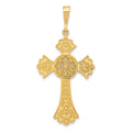 14k Celtic Cross Pendant, 48 x 23 mm