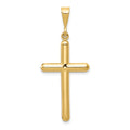 14k Cross Pendant, 40.75 x 17.5 mm