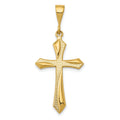 14k Passion Cross Pendant, 38 x 16 mm