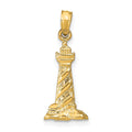 14k 3-D St. Augustine Lighthouse Pendant, 24 x 10 mm