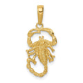 14k Scorpion Charm, 24.5 x 15.5 mm