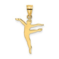 14k Polished Dancer Charm, 16.4 x 13.6 mm
