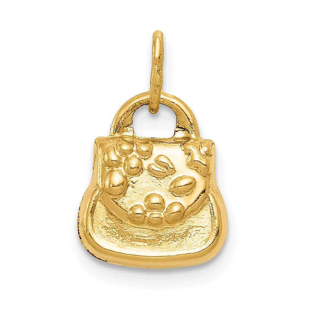14k 3-D Purse Charm, 14 x 10 mm