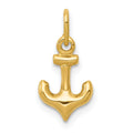 14k Mini Anchor Charm, 16 x 8 mm