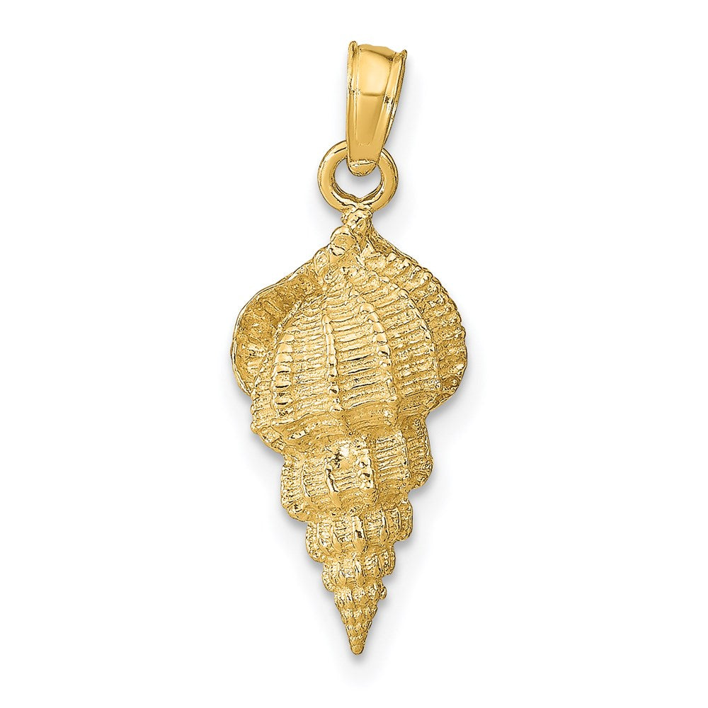 14k Conch Shell Pendant, 24 x 9 mm