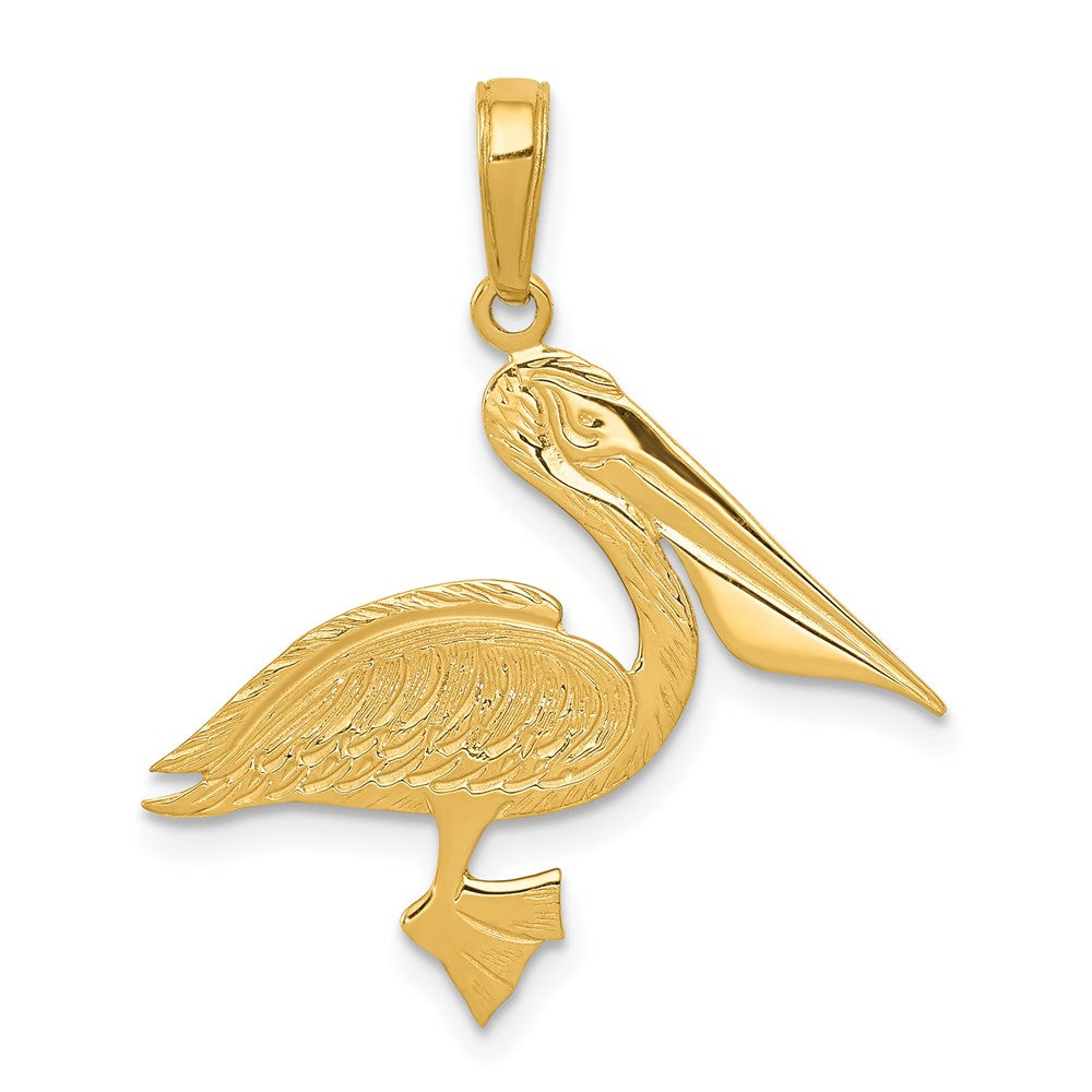 14k Pelican Pendant, 25 x 24 mm