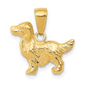 14k Springer Spaniel Dog Pendant, 15 x 16 mm