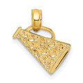14k Megaphone with Handle Charm, 12.2 x 7.6 mm