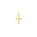 14K Polished Cross Charm, 26 x 12 mm